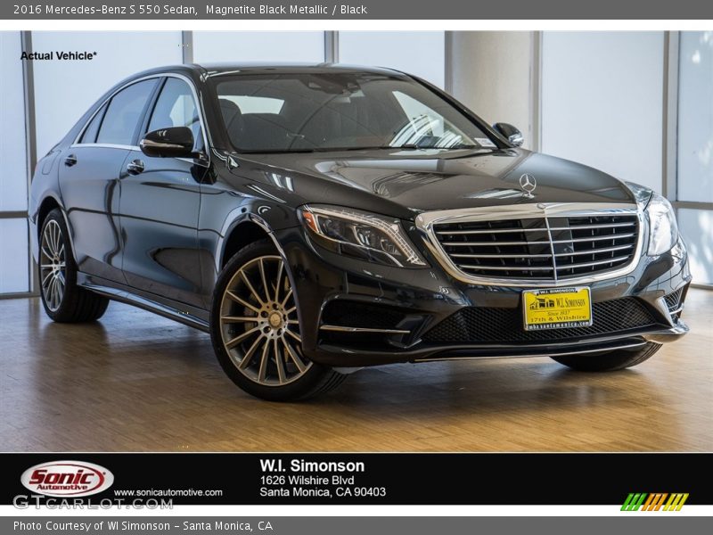 Magnetite Black Metallic / Black 2016 Mercedes-Benz S 550 Sedan