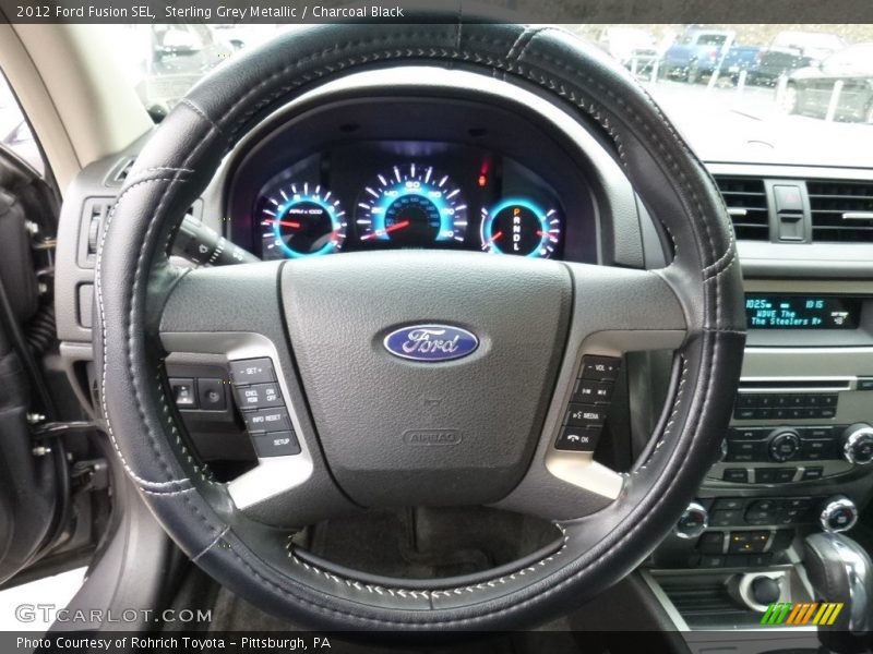 Sterling Grey Metallic / Charcoal Black 2012 Ford Fusion SEL
