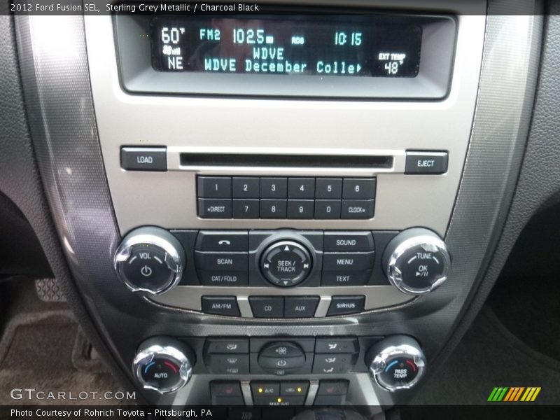 Sterling Grey Metallic / Charcoal Black 2012 Ford Fusion SEL
