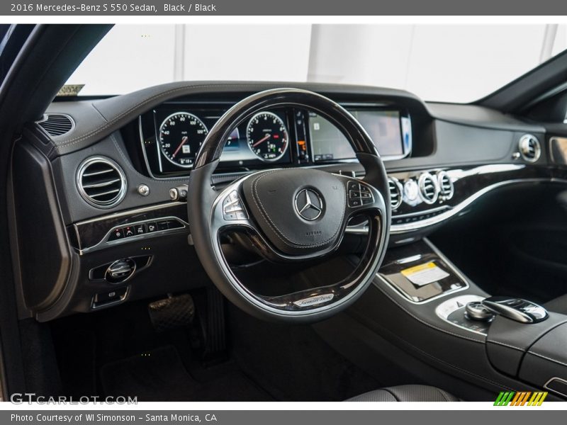 Black / Black 2016 Mercedes-Benz S 550 Sedan