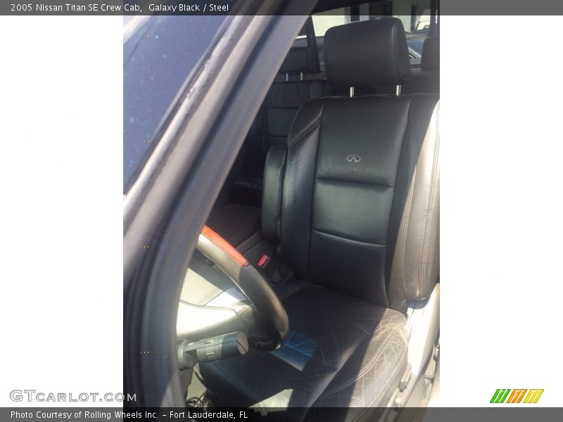 Galaxy Black / Steel 2005 Nissan Titan SE Crew Cab