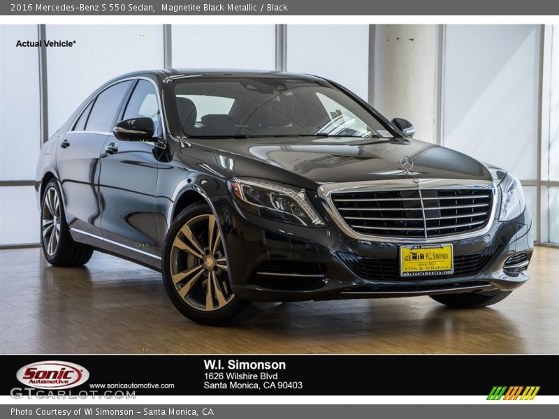 Magnetite Black Metallic / Black 2016 Mercedes-Benz S 550 Sedan