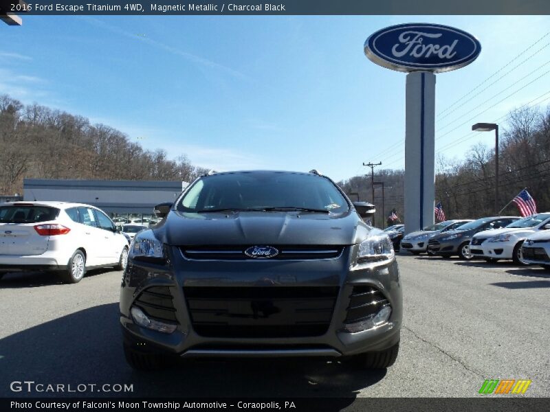 Magnetic Metallic / Charcoal Black 2016 Ford Escape Titanium 4WD