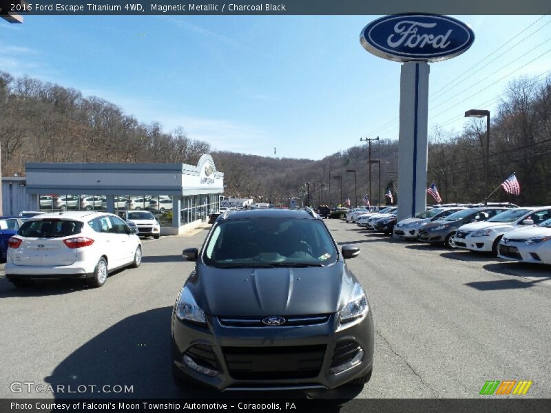 Magnetic Metallic / Charcoal Black 2016 Ford Escape Titanium 4WD