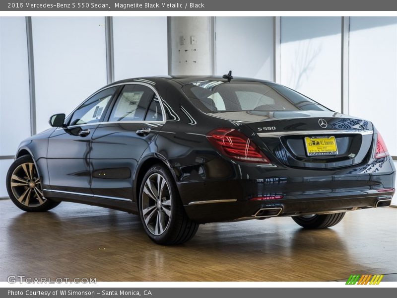 Magnetite Black Metallic / Black 2016 Mercedes-Benz S 550 Sedan