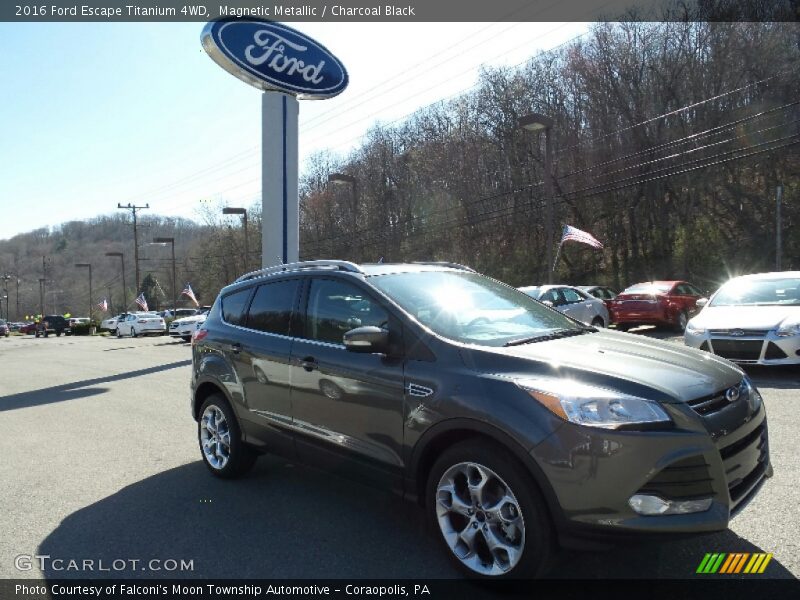 Magnetic Metallic / Charcoal Black 2016 Ford Escape Titanium 4WD