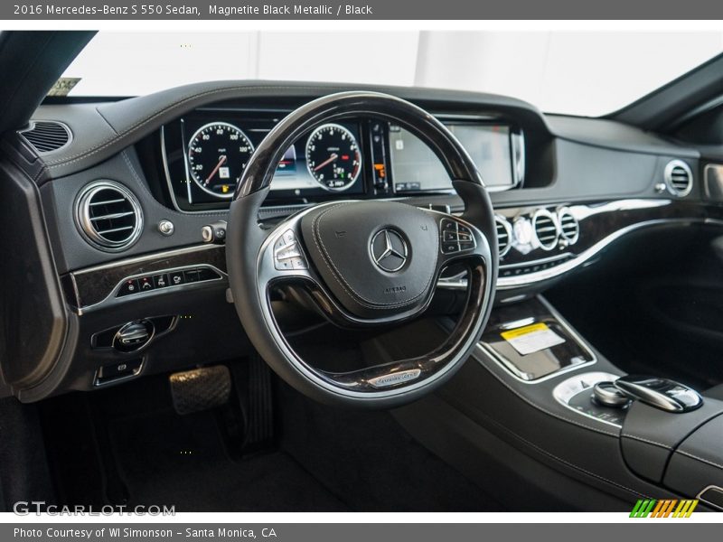 Magnetite Black Metallic / Black 2016 Mercedes-Benz S 550 Sedan