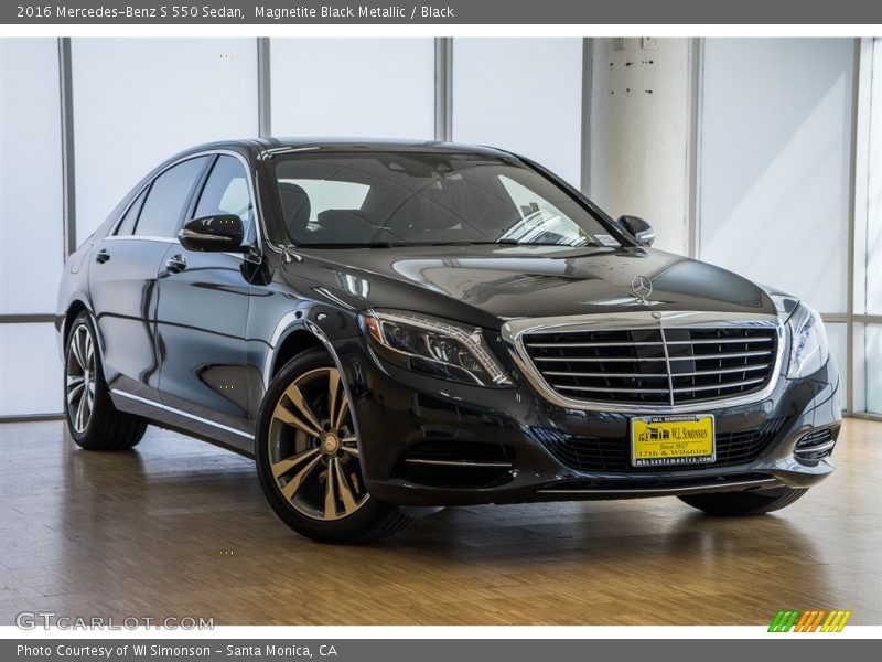 Magnetite Black Metallic / Black 2016 Mercedes-Benz S 550 Sedan