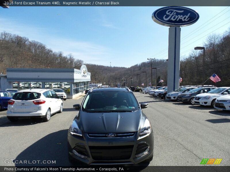 Magnetic Metallic / Charcoal Black 2016 Ford Escape Titanium 4WD
