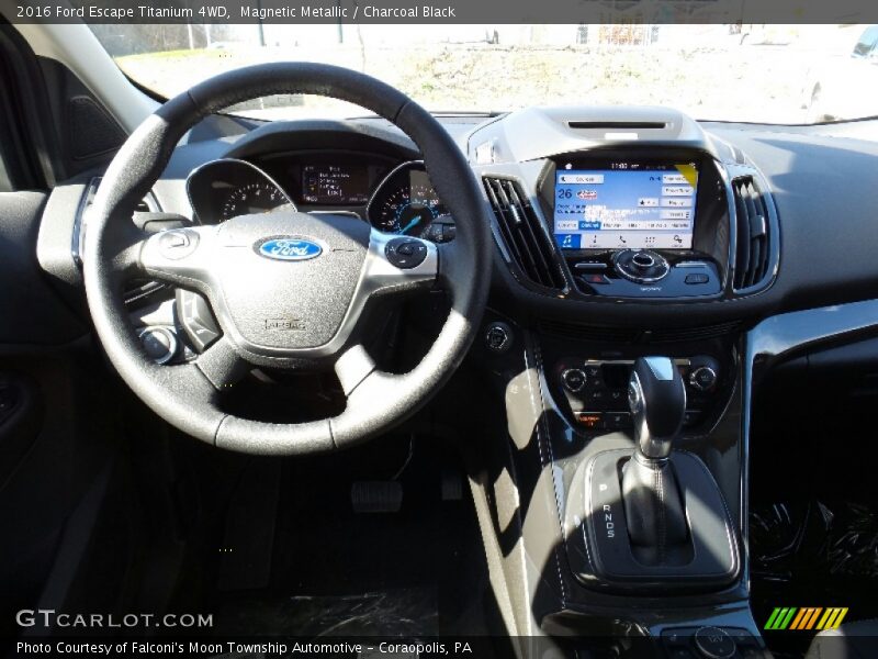 Magnetic Metallic / Charcoal Black 2016 Ford Escape Titanium 4WD