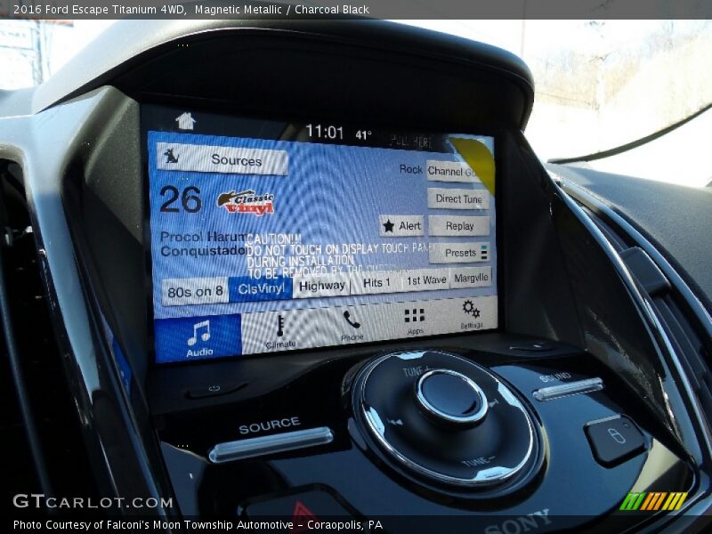 Magnetic Metallic / Charcoal Black 2016 Ford Escape Titanium 4WD