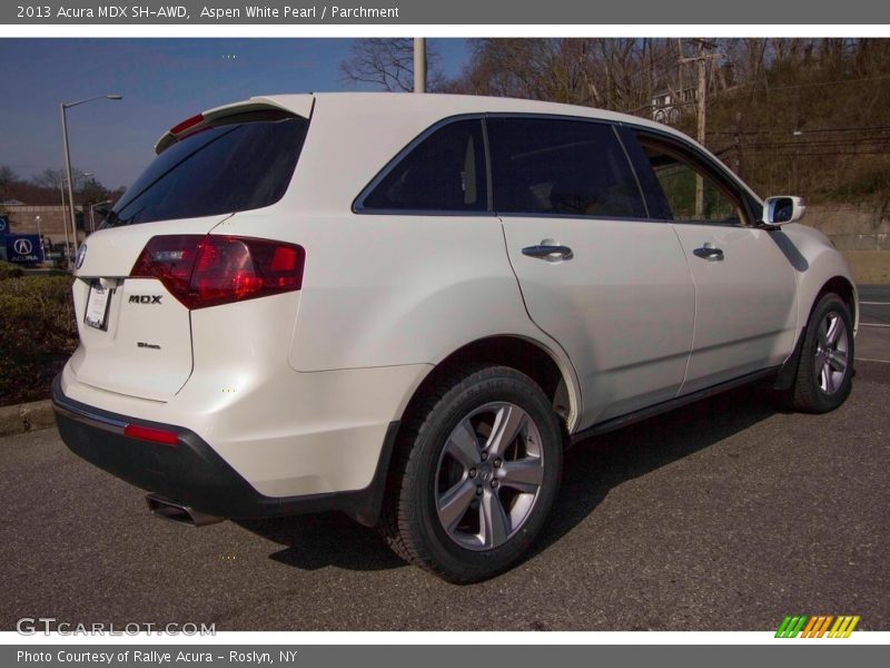 Aspen White Pearl / Parchment 2013 Acura MDX SH-AWD