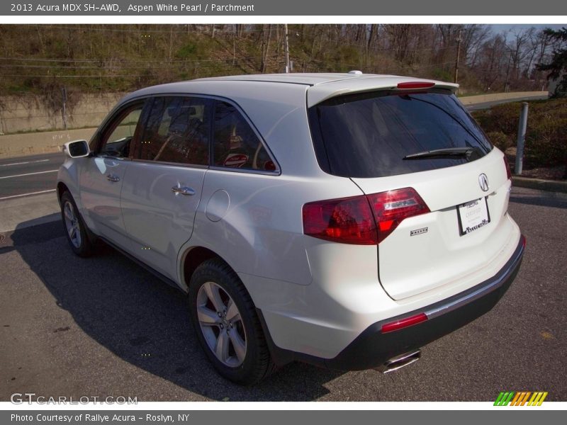 Aspen White Pearl / Parchment 2013 Acura MDX SH-AWD