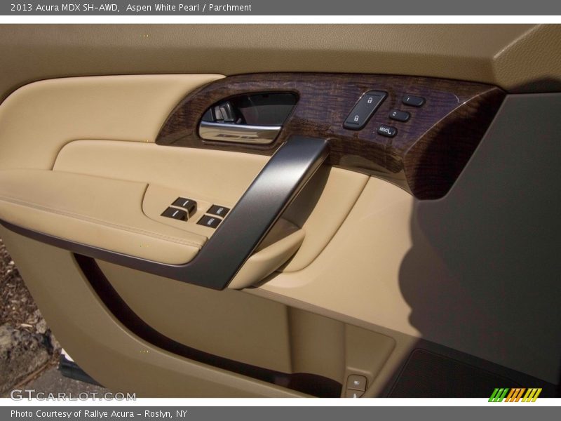 Aspen White Pearl / Parchment 2013 Acura MDX SH-AWD
