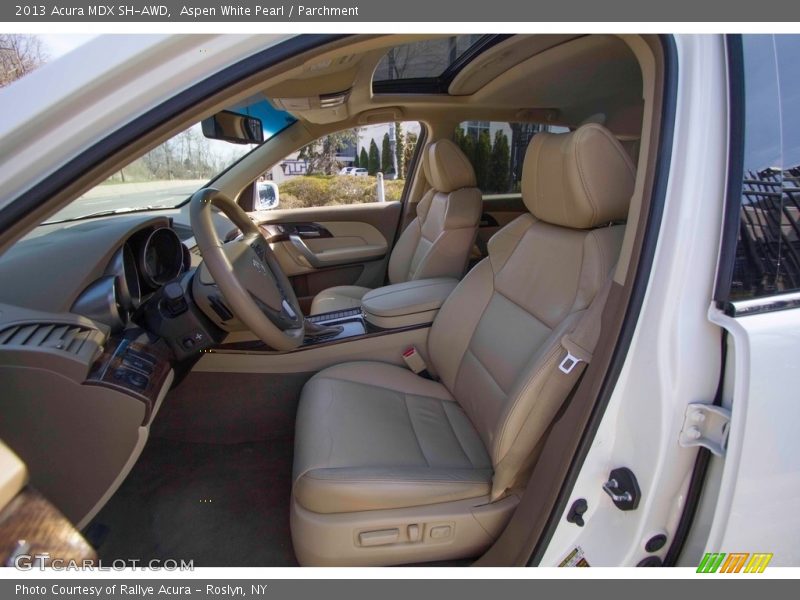 Aspen White Pearl / Parchment 2013 Acura MDX SH-AWD