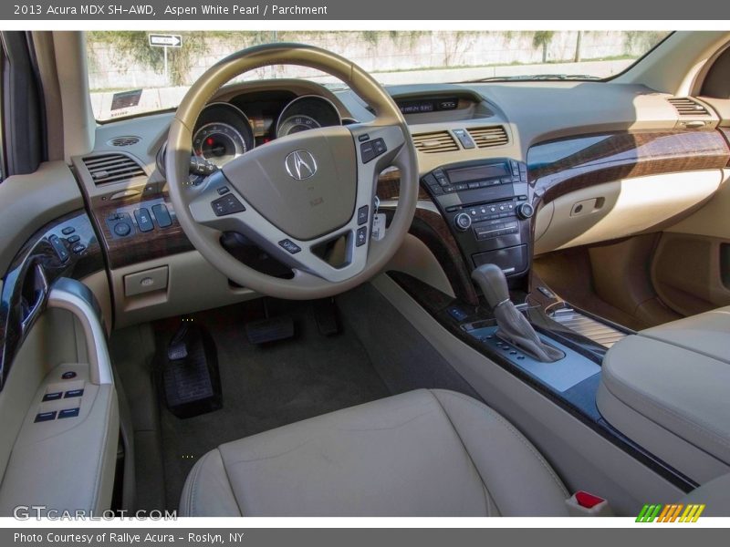 Aspen White Pearl / Parchment 2013 Acura MDX SH-AWD