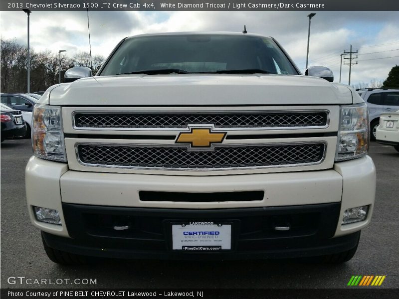 White Diamond Tricoat / Light Cashmere/Dark Cashmere 2013 Chevrolet Silverado 1500 LTZ Crew Cab 4x4