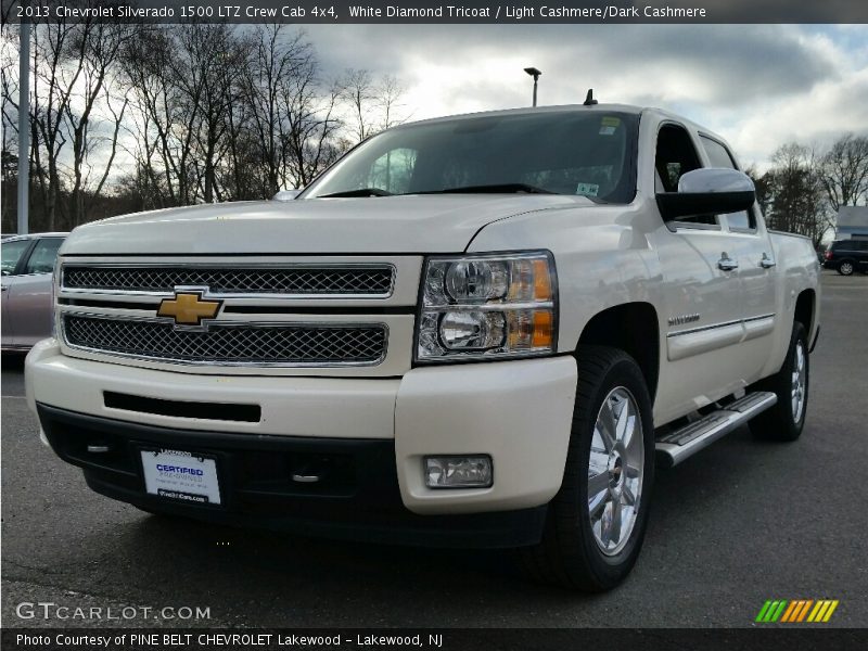 White Diamond Tricoat / Light Cashmere/Dark Cashmere 2013 Chevrolet Silverado 1500 LTZ Crew Cab 4x4
