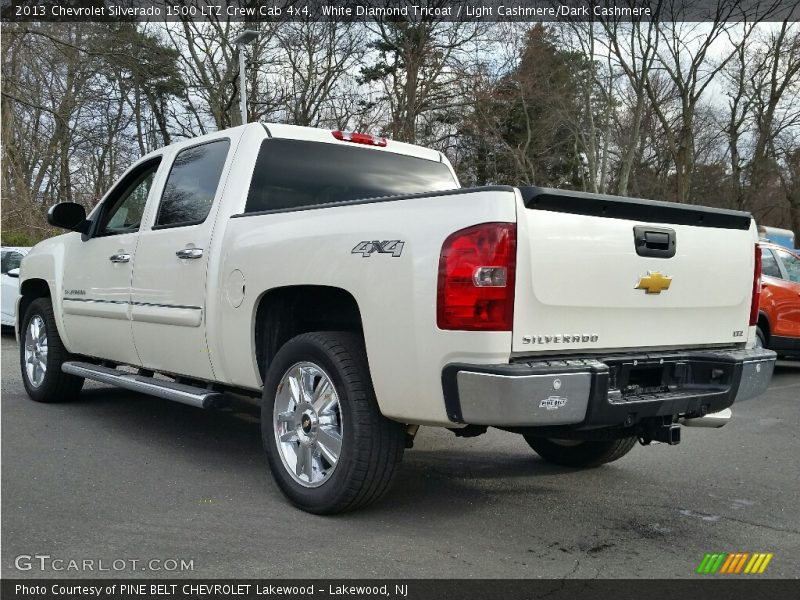 White Diamond Tricoat / Light Cashmere/Dark Cashmere 2013 Chevrolet Silverado 1500 LTZ Crew Cab 4x4