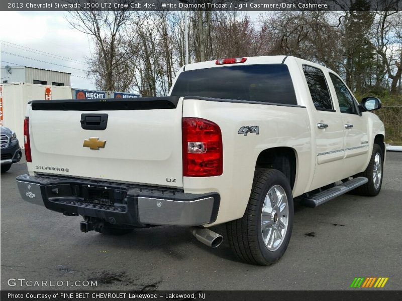 White Diamond Tricoat / Light Cashmere/Dark Cashmere 2013 Chevrolet Silverado 1500 LTZ Crew Cab 4x4