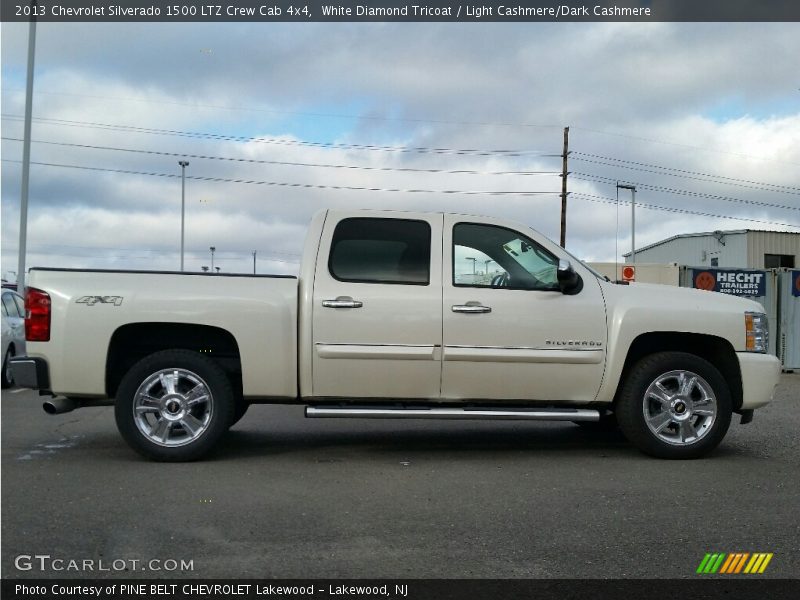 White Diamond Tricoat / Light Cashmere/Dark Cashmere 2013 Chevrolet Silverado 1500 LTZ Crew Cab 4x4