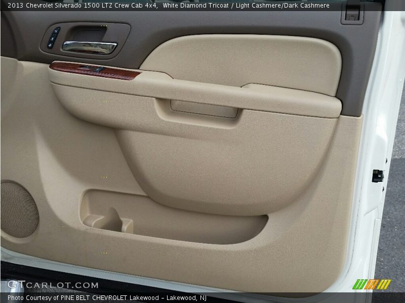 White Diamond Tricoat / Light Cashmere/Dark Cashmere 2013 Chevrolet Silverado 1500 LTZ Crew Cab 4x4