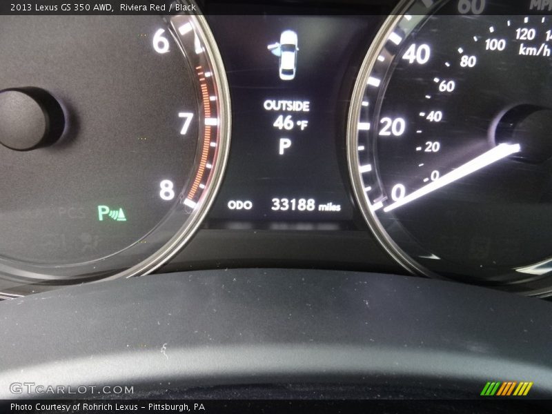 Riviera Red / Black 2013 Lexus GS 350 AWD