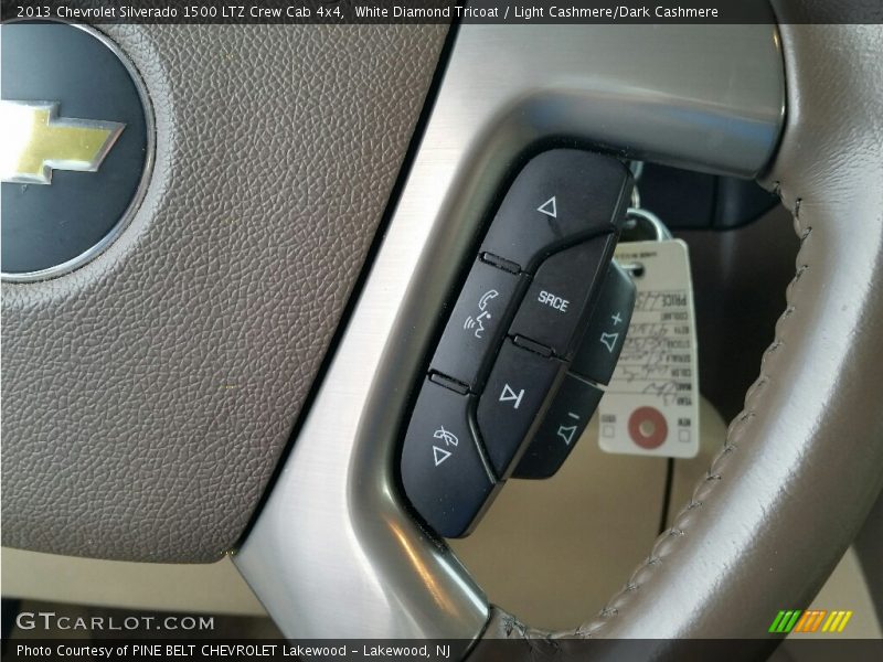 White Diamond Tricoat / Light Cashmere/Dark Cashmere 2013 Chevrolet Silverado 1500 LTZ Crew Cab 4x4