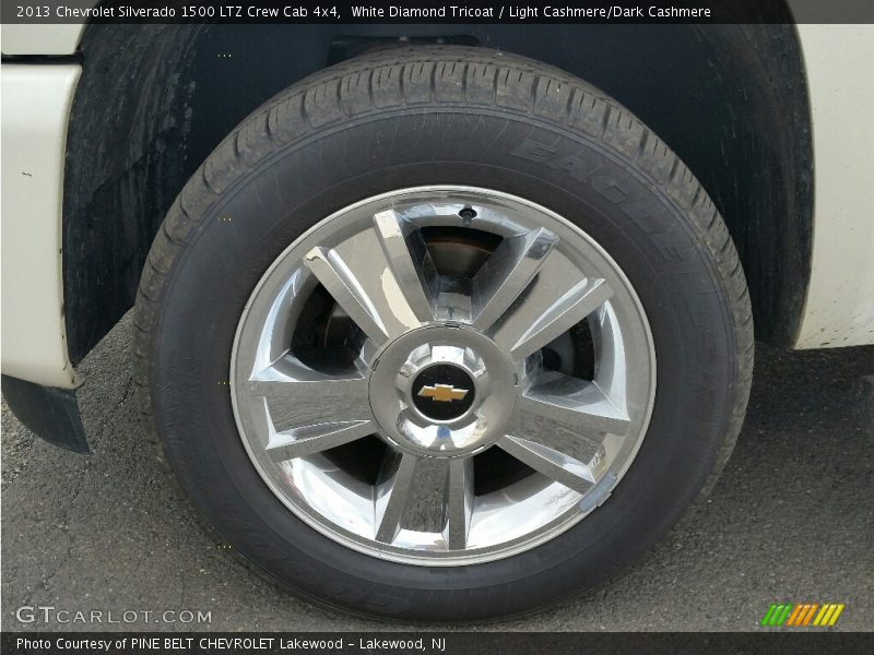 White Diamond Tricoat / Light Cashmere/Dark Cashmere 2013 Chevrolet Silverado 1500 LTZ Crew Cab 4x4