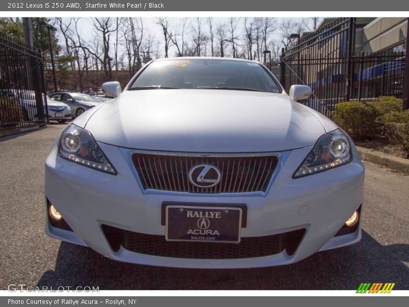 Starfire White Pearl / Black 2012 Lexus IS 250 AWD