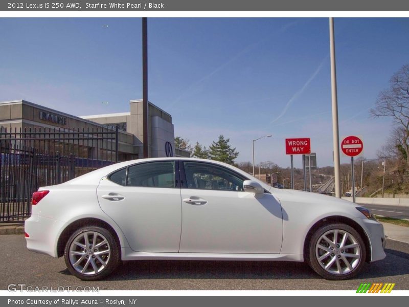 Starfire White Pearl / Black 2012 Lexus IS 250 AWD