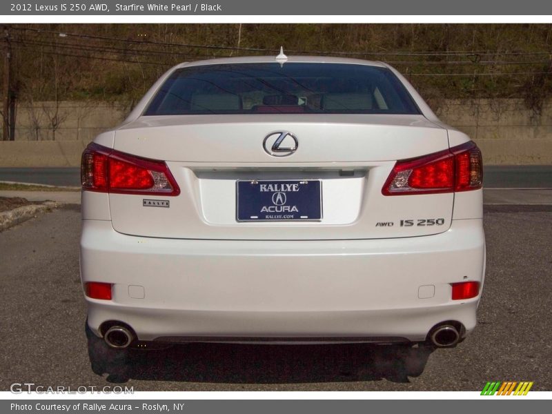 Starfire White Pearl / Black 2012 Lexus IS 250 AWD