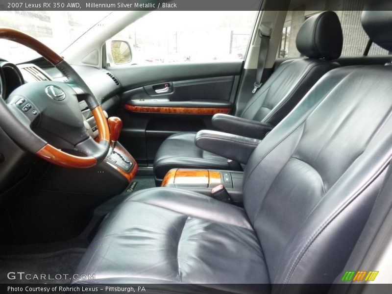 Millennium Silver Metallic / Black 2007 Lexus RX 350 AWD