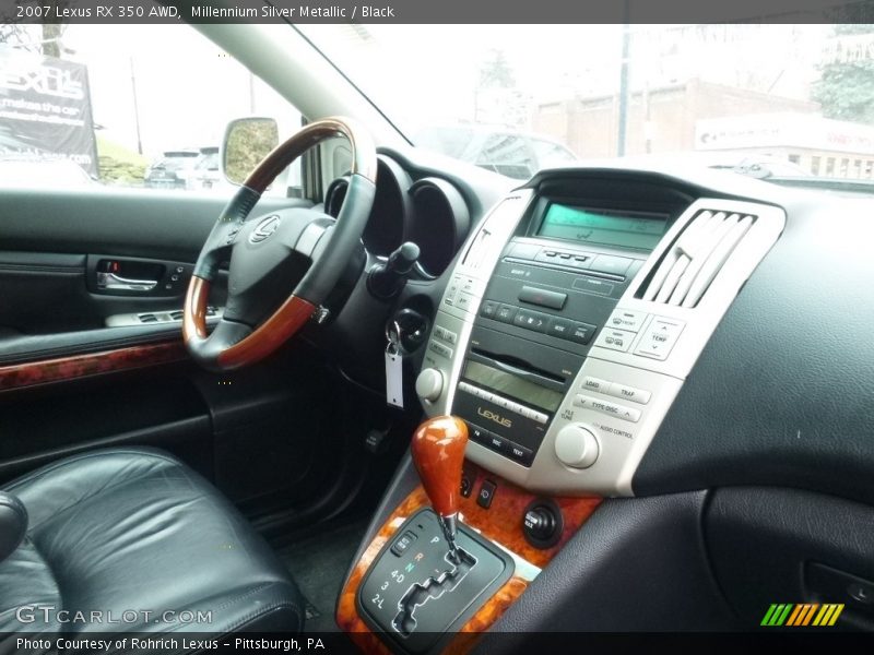 Millennium Silver Metallic / Black 2007 Lexus RX 350 AWD