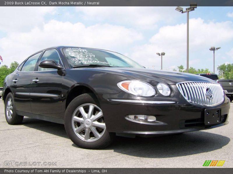 Dark Mocha Metallic / Neutral 2009 Buick LaCrosse CX