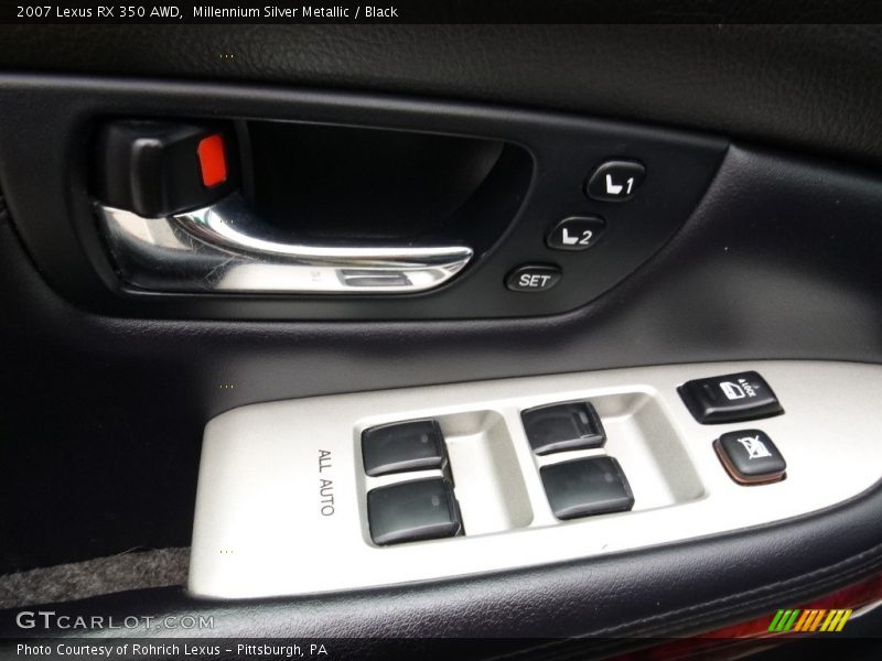 Millennium Silver Metallic / Black 2007 Lexus RX 350 AWD