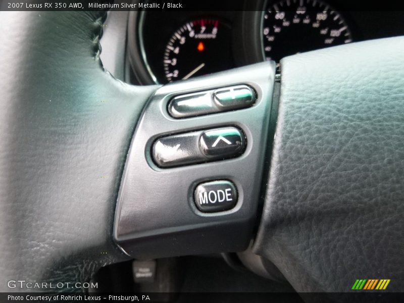 Millennium Silver Metallic / Black 2007 Lexus RX 350 AWD