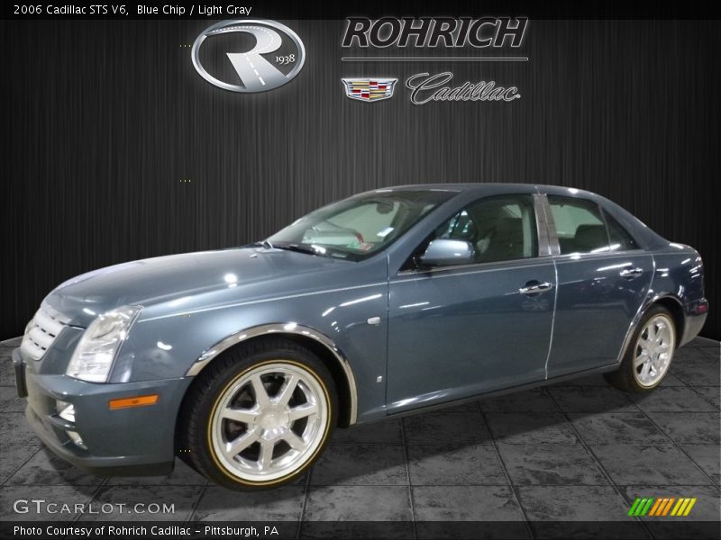 Blue Chip / Light Gray 2006 Cadillac STS V6