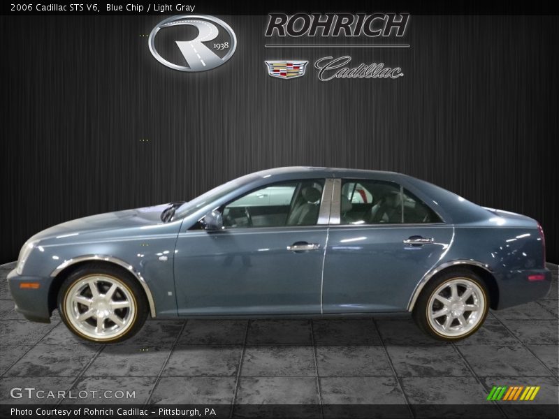 Blue Chip / Light Gray 2006 Cadillac STS V6