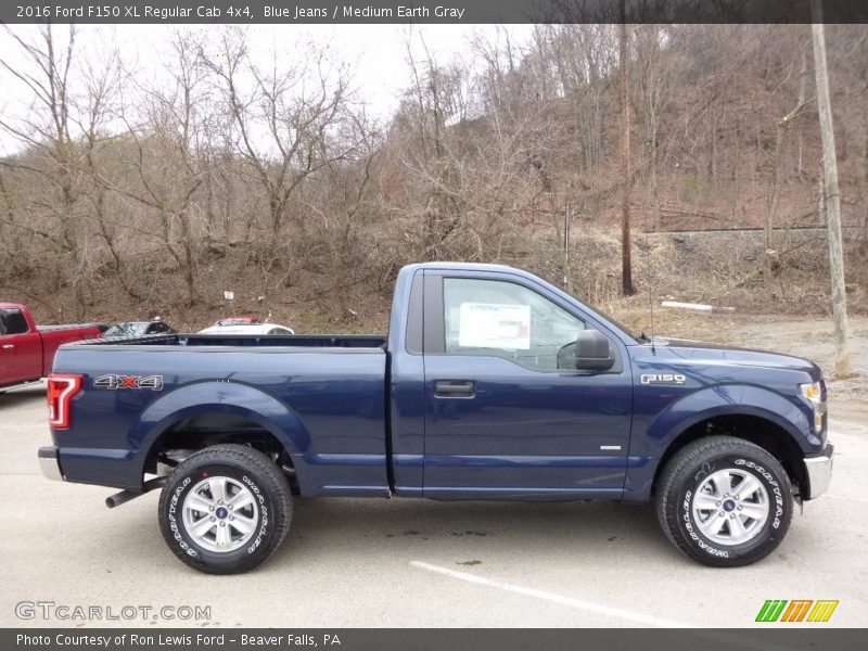 Blue Jeans / Medium Earth Gray 2016 Ford F150 XL Regular Cab 4x4