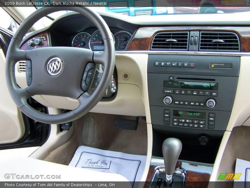 Dark Mocha Metallic / Neutral 2009 Buick LaCrosse CX