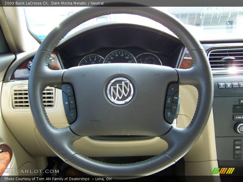 Dark Mocha Metallic / Neutral 2009 Buick LaCrosse CX