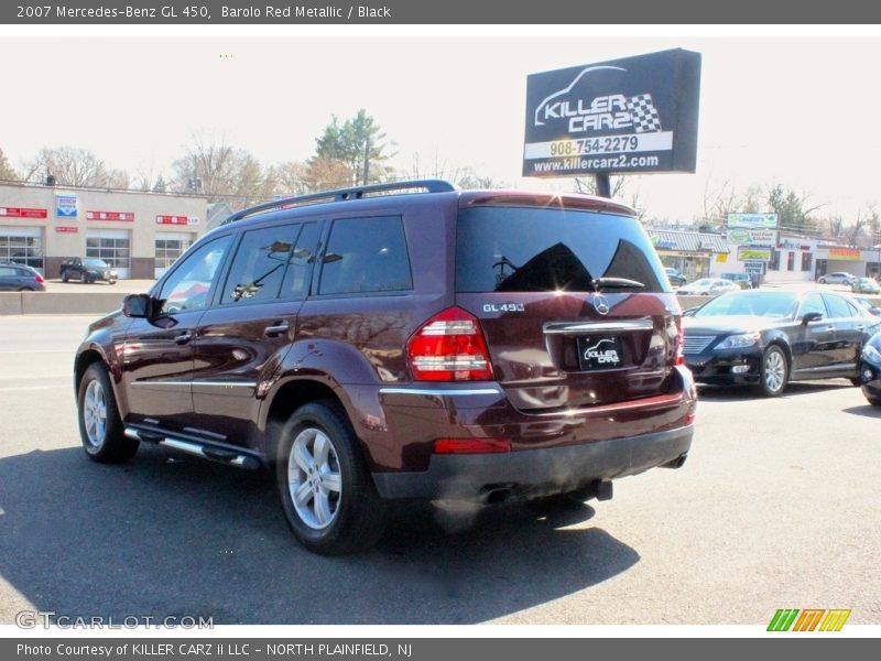 Barolo Red Metallic / Black 2007 Mercedes-Benz GL 450