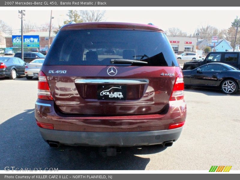 Barolo Red Metallic / Black 2007 Mercedes-Benz GL 450