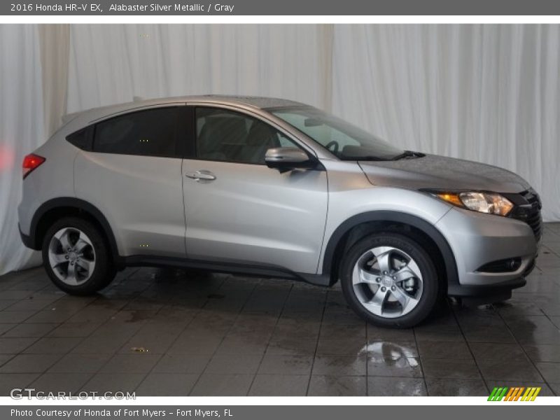 Alabaster Silver Metallic / Gray 2016 Honda HR-V EX