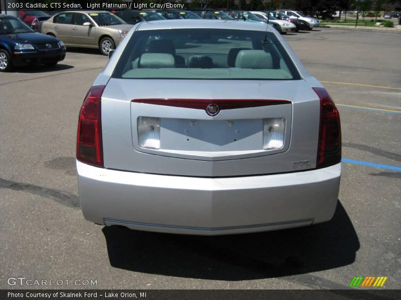 Light Platinum / Light Gray/Ebony 2003 Cadillac CTS Sedan