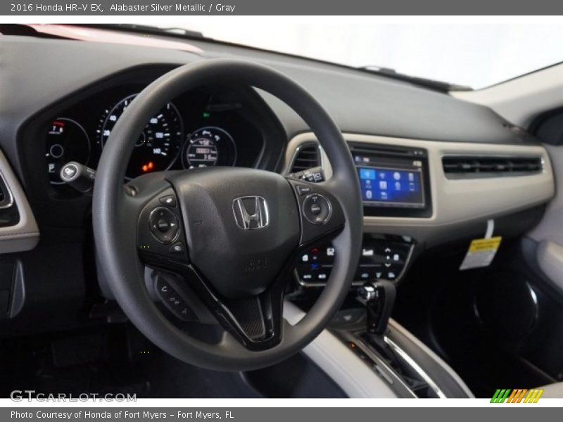 Alabaster Silver Metallic / Gray 2016 Honda HR-V EX