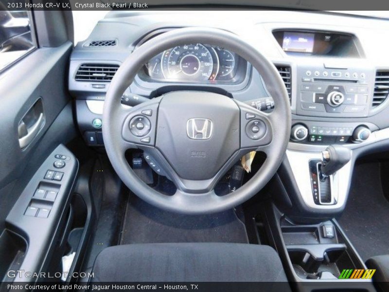 Crystal Black Pearl / Black 2013 Honda CR-V LX