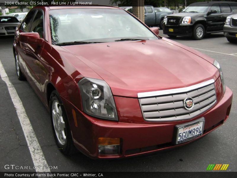 Red Line / Light Neutral 2004 Cadillac CTS Sedan