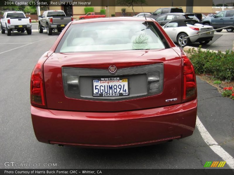 Red Line / Light Neutral 2004 Cadillac CTS Sedan
